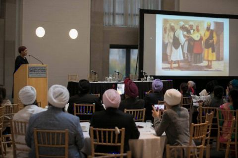 Presentation by Ms. Jasvir Kaur Rababan at the Conference on 350 years of the legacy of Guru Gobind Singh ji at the Ronald Reagan Building on November 6, 2017