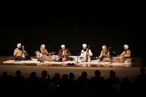 Musicians from the Raj Academy Conservatoire (London, England) performing at the Ronald Reagan Building on November 7, 2017.