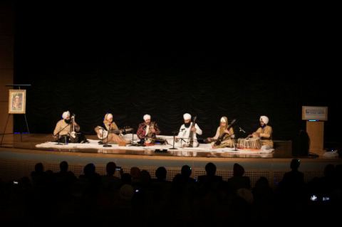 Musicians from the Raj Academy Conservatoire (London, England) performing at the Ronald Reagan Building on November 7, 2017.