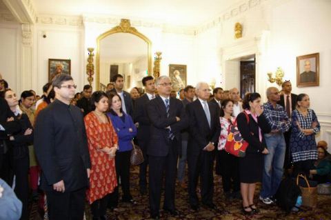 Audience in attendance at the celebration of the 148th Birth Anniversary of Mahatma Gandhi at the Embassy of India, Washington DC on Monday, October 2, 2017.