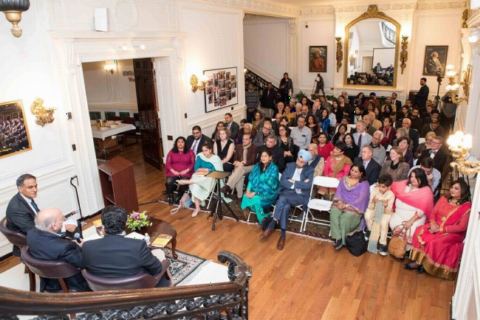 Audience at Author Talk and Book Signing Event by Dr. Kamal Verma at Embassy of India on January 19, 2018.