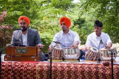 Invocation by Shri Jaswinder Singh Rathour and his sons at the Baisakhi celebrations hosted at the Ambassador's Residence on Saturday, May 12, 2018.