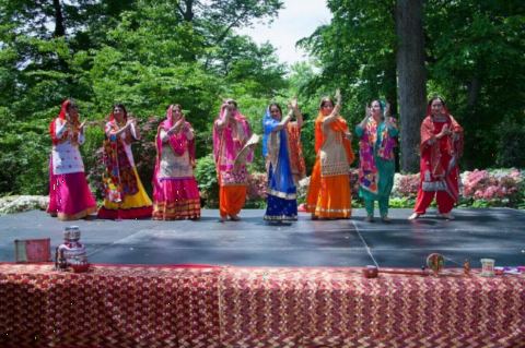 Gidda performance by Punjabi Women Cultural Association consisting of Ms. Moni Gill, Ms. Rupinder Chahal, Ms. Sadgi, Ms. Princejeet, Ms. Babi, Ms. Pawan Othi, Ms. Sapinder, Ms. Rajwinder Bhuller, Ms. Kamalpreet Kaur, at the Baisakhi celebrations hosted at the Ambassador's Residence on Saturday, May 12, 2018.