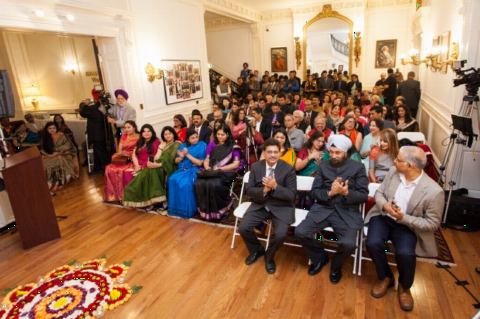 Guests in attendance at Diwali Celebrations at the Embassy of India on November 5, 2017