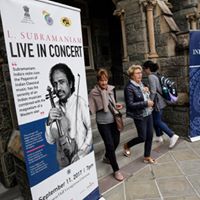 Photo 27 of A Musical Tribute to the victims of 9/11 by Dr. L. Subramaniam at Georgetown University on September 11, 2017.