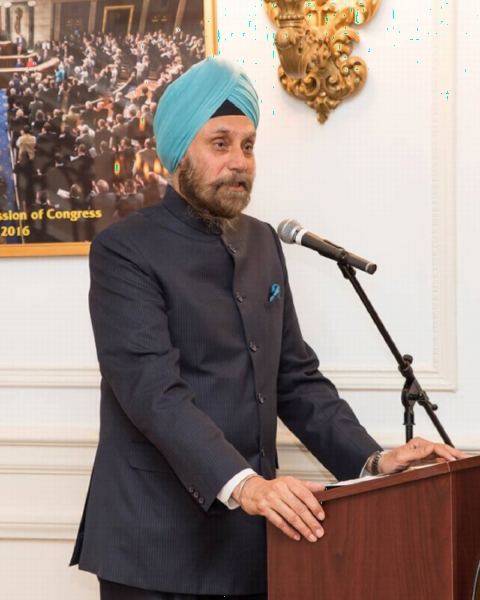Ambassador Navtej Sarna addressing the gathering on Hanukkah Celebrations at Embassy of India on Tuesday, December 19, 2017.