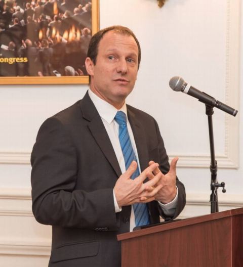 DCM Israel Embassy Ambassador Reuven Azar speaking on the occasion of Hanukkah Celebrations at Embassy of India on Tuesday, December 19, 2017.