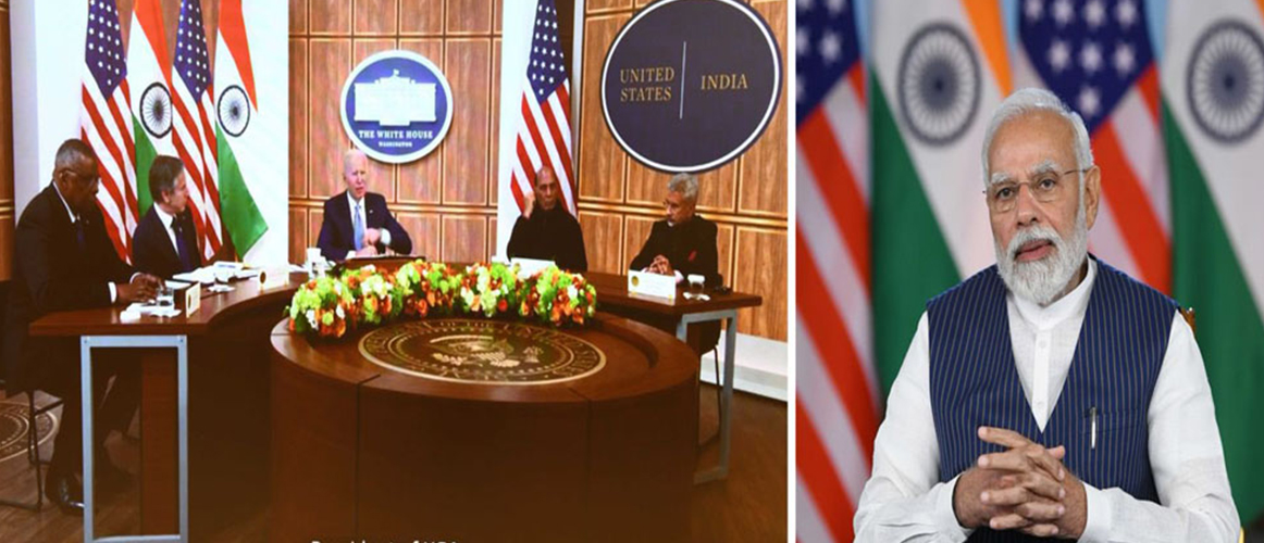   Prime Minister Shri Narendra Modi and President of USA H. E. Joseph R. Biden held a virtual meeting