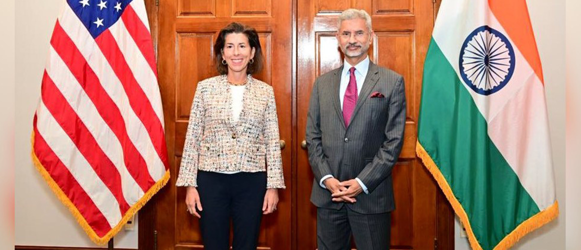  External Affairs Minister Dr. S. Jaishankar met Ms. Gina M. Raimondo, United States Secretary of Commerce in Washington DC